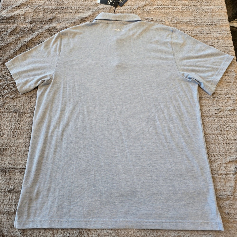 Travis Mathew Prestige Lifestyle Performance Polo Shirt Blue Mens XXL 1MT441 NWT - Picture 6 of 6